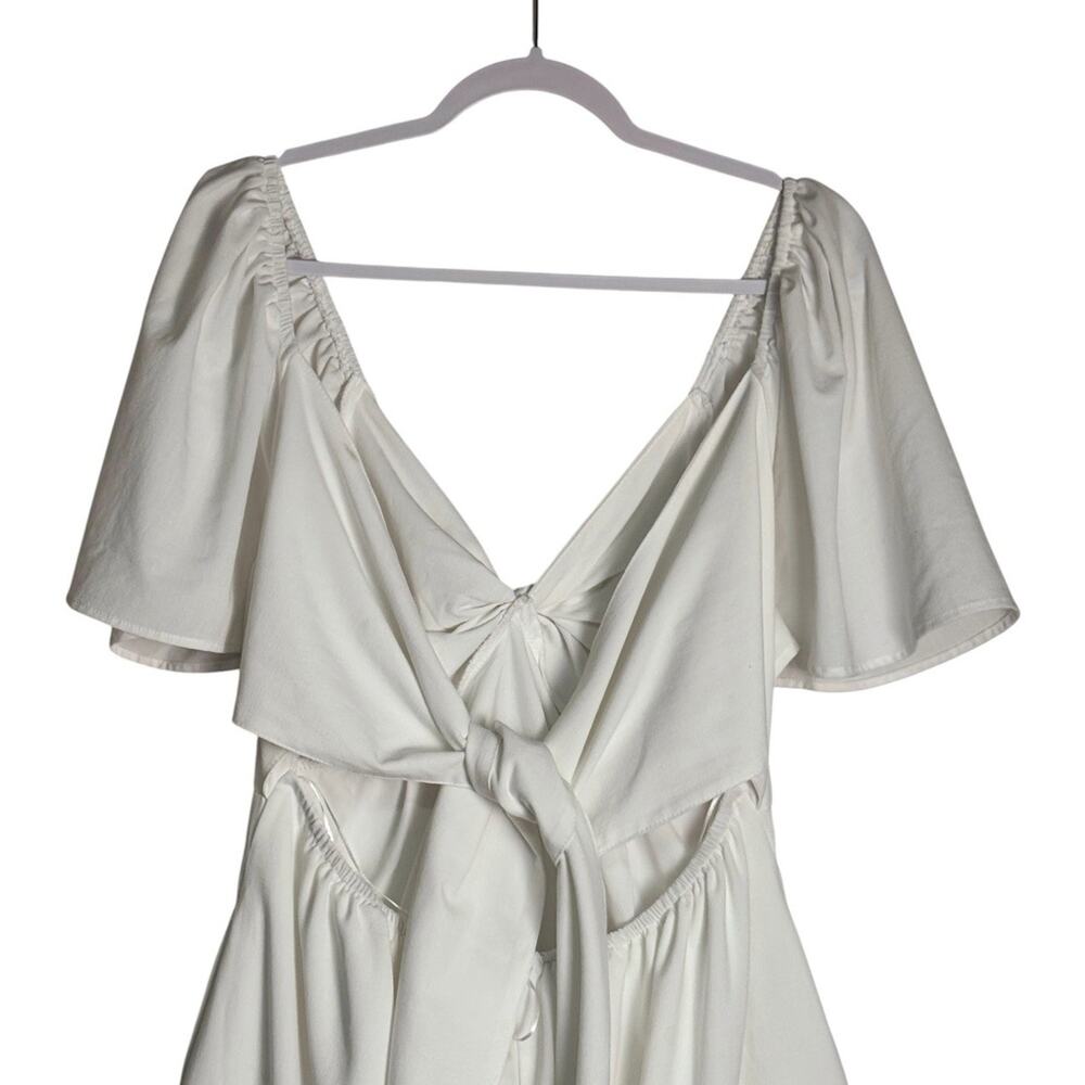 Baltic Born Off White Indie Back Tie Dress Quiet Luxury Bridal Garden Party XL - Picture 5 of 8